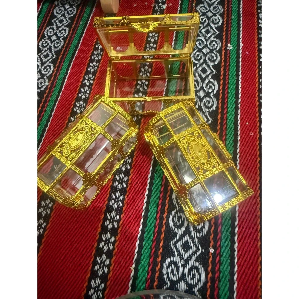 Gold 12Treasure Chest Candy Box Favor Party Wedding Decorative Containers henna